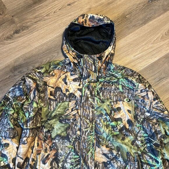Vtg mossy oak raintaimer II jacket in camo size XL in forest floor hooded - Picture 2 of 11